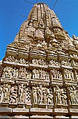 Khajuraho - Jain complex, the beautiful carvings of the Parsvanatha temple 